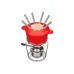 CUISINART SET FONDUE 13PZ FP-115RS RED