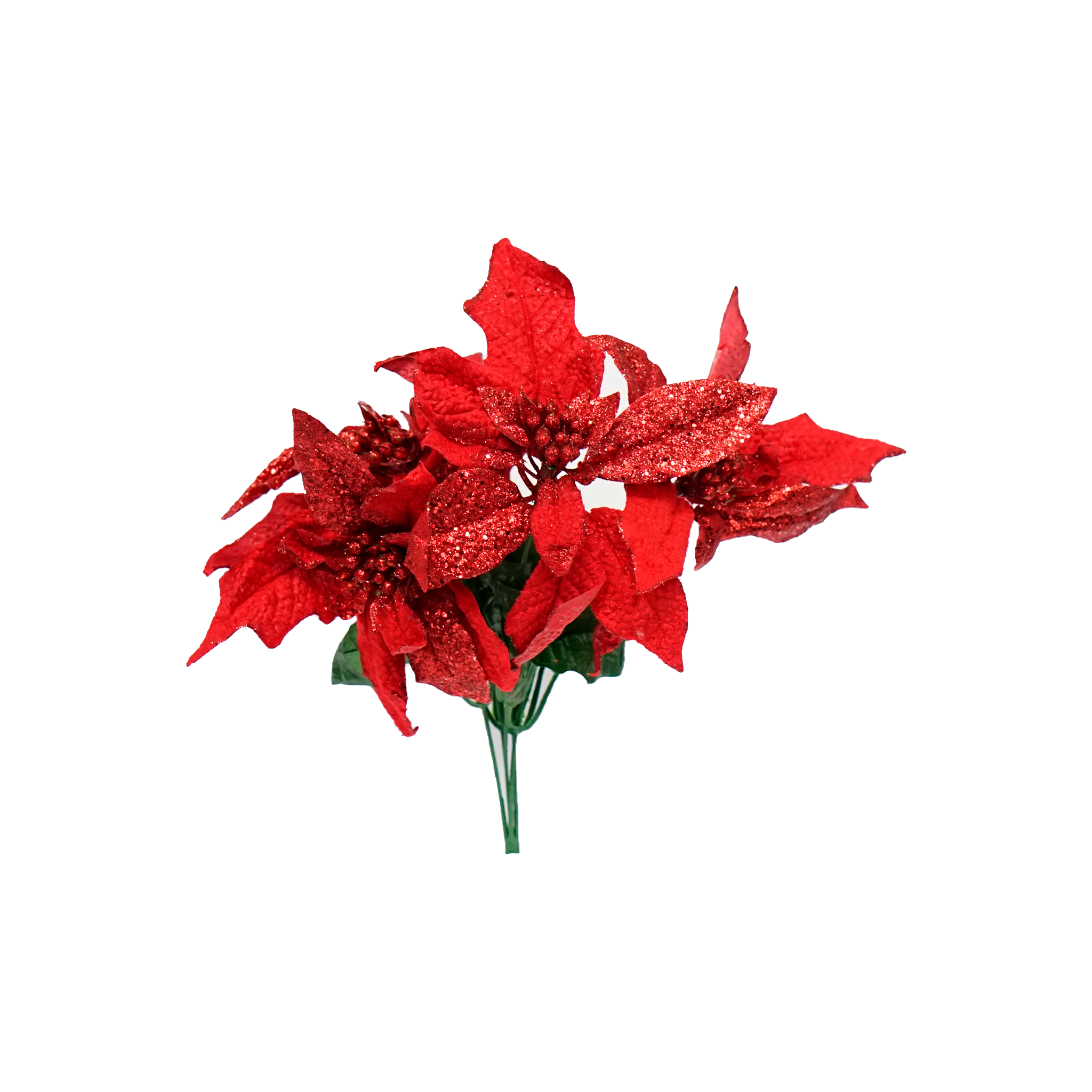 POINSETIA 5 FLORES BROCAL ROJO 1748