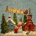 LINTERNA NAVID NOEL/CASA VIENTO USB 18X25CM 007-B